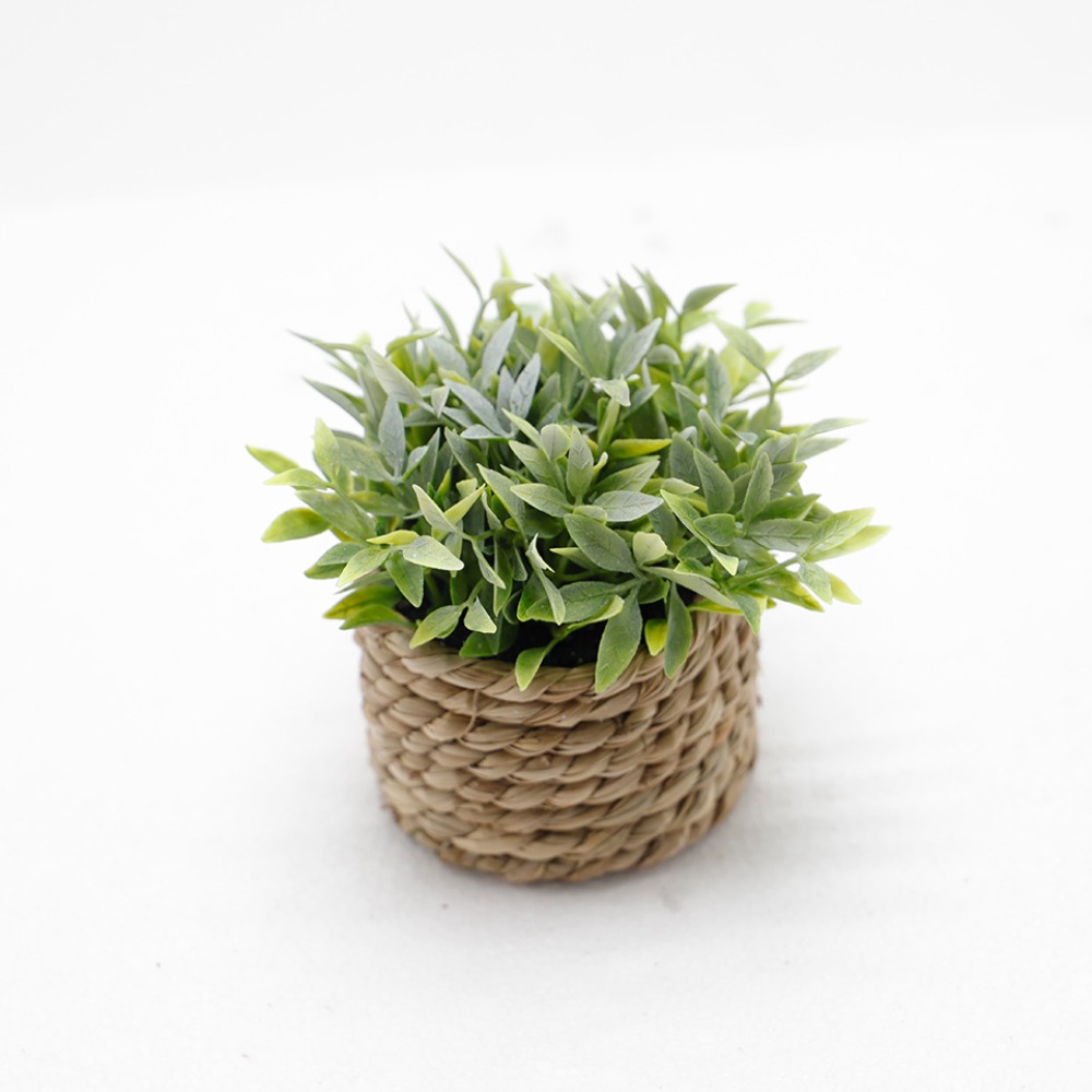 Plant Pot Small Desk - 小さなフェイク鉢植え植物リアルな人工緑の植物装飾鉢、オフィスデスク、リビングルーム、寝室のテーブル、家の装飾に