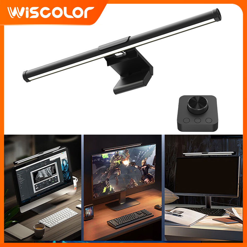 Desk Setup For Studying - セットアップ調光モニターライトバー LED スクリーン吊り下げ RGB ライトバーリモコン USB
