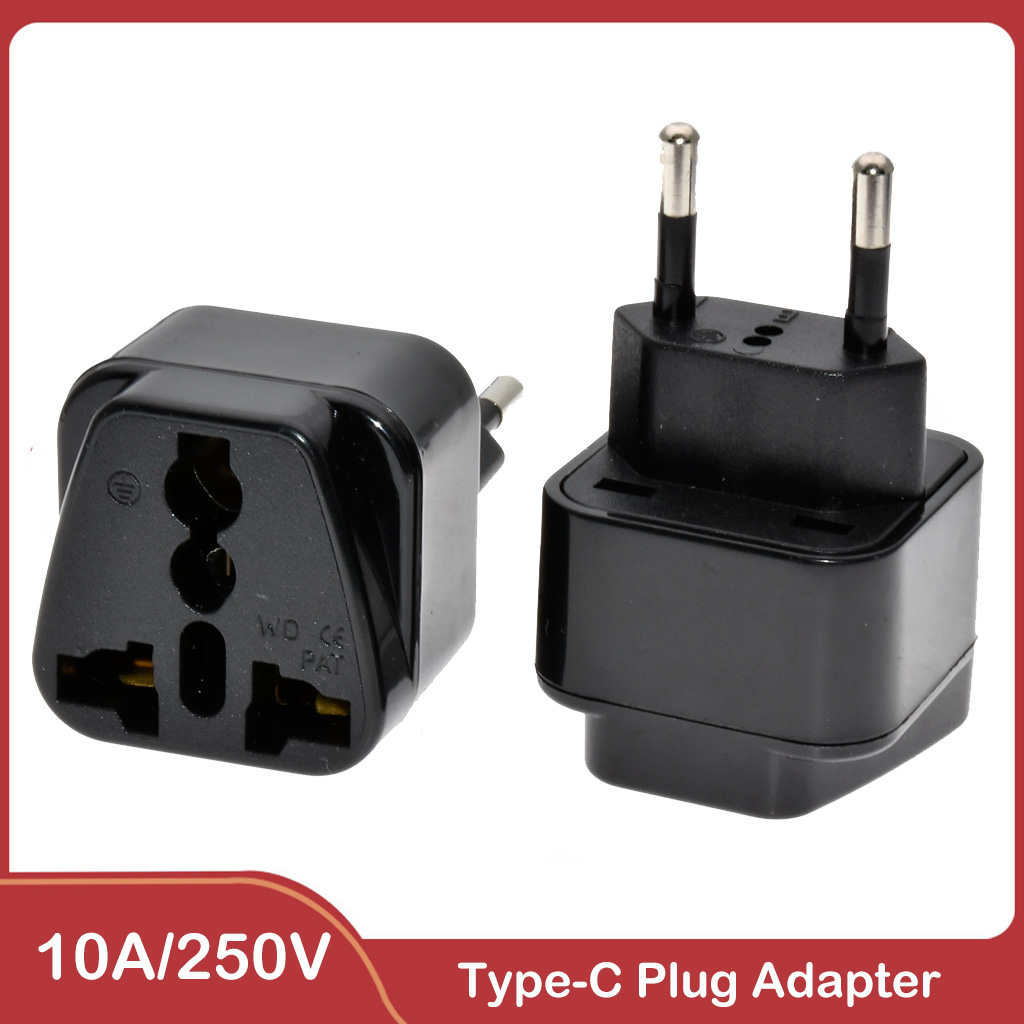 Power Strip Flat - ユニバーサル 2 ラウンドピンプラグアダプタ EU/AU/US/UK からブラジル、スイス、イタリアへの変換ジャック電力ソケット旅行壁充電