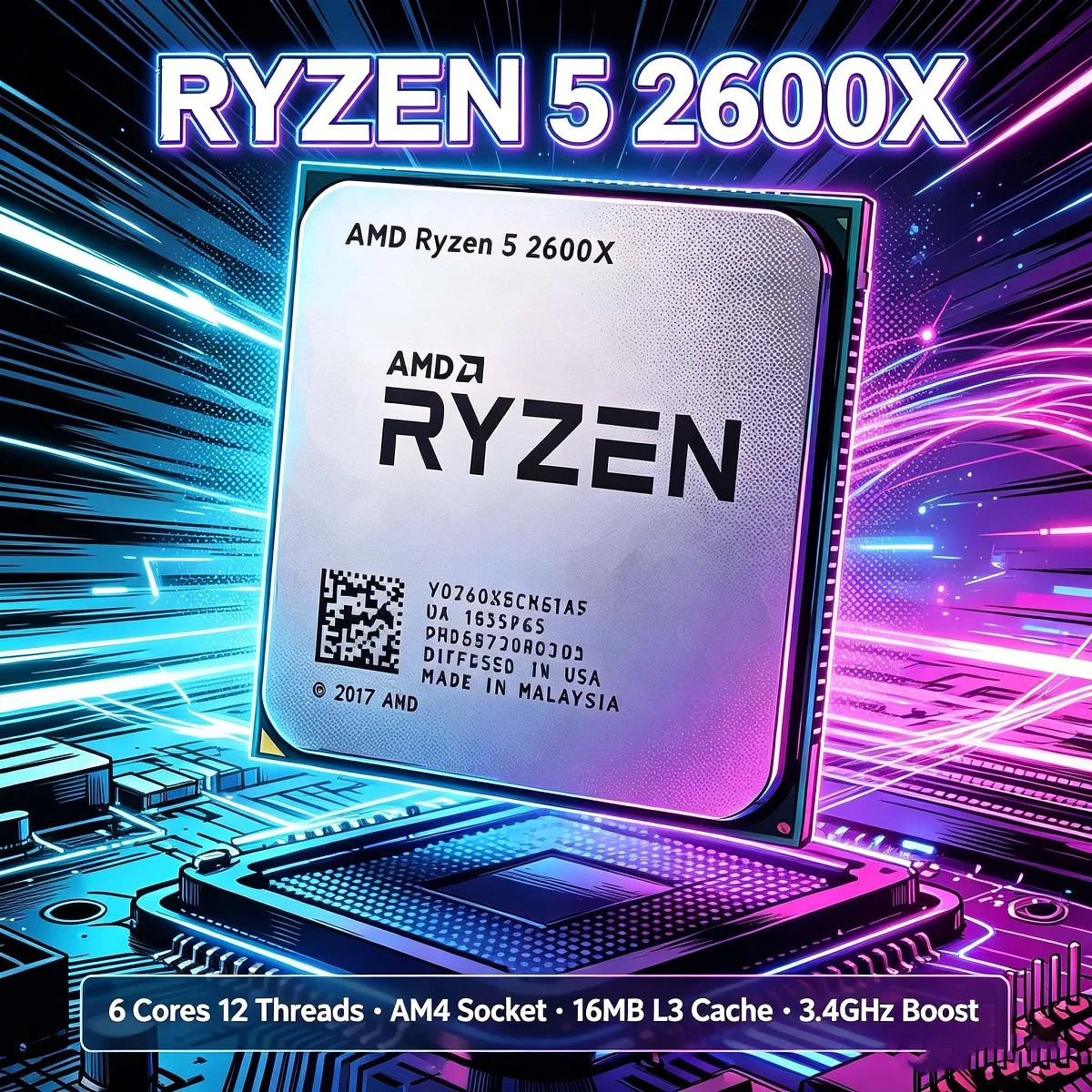 Amd Cpu Ryzen 5 - AMD Ryzen 5 2600X 3.6GHz ゲーミングCPUプロセッサー