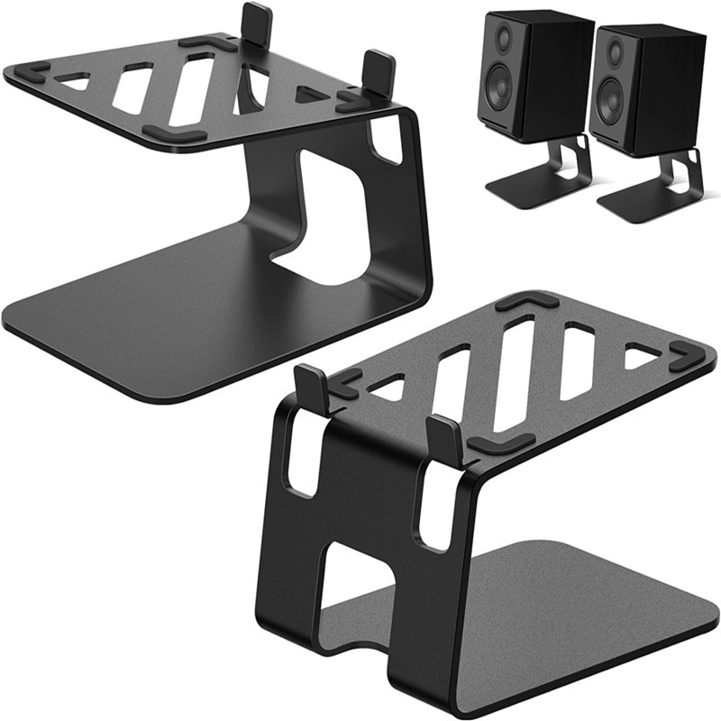 Desk Setup Speakers - 2個セット デスクトップスピーカースタンド デスクトップスタジオモニタースピーカー ブックシェルフスピーカースタンド 小型ブックシェルフスピーカー用ライザー