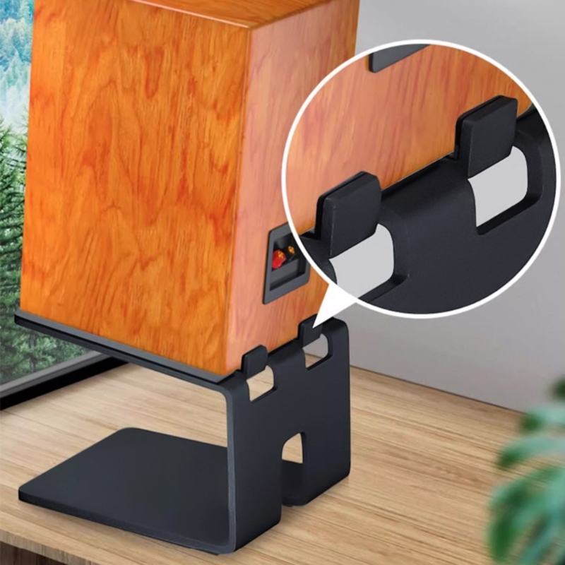Desk Setup With Speakers - 1個 デスクトップスピーカー スタンド 本棚用 コンピュータースピーカー デスク設置用品