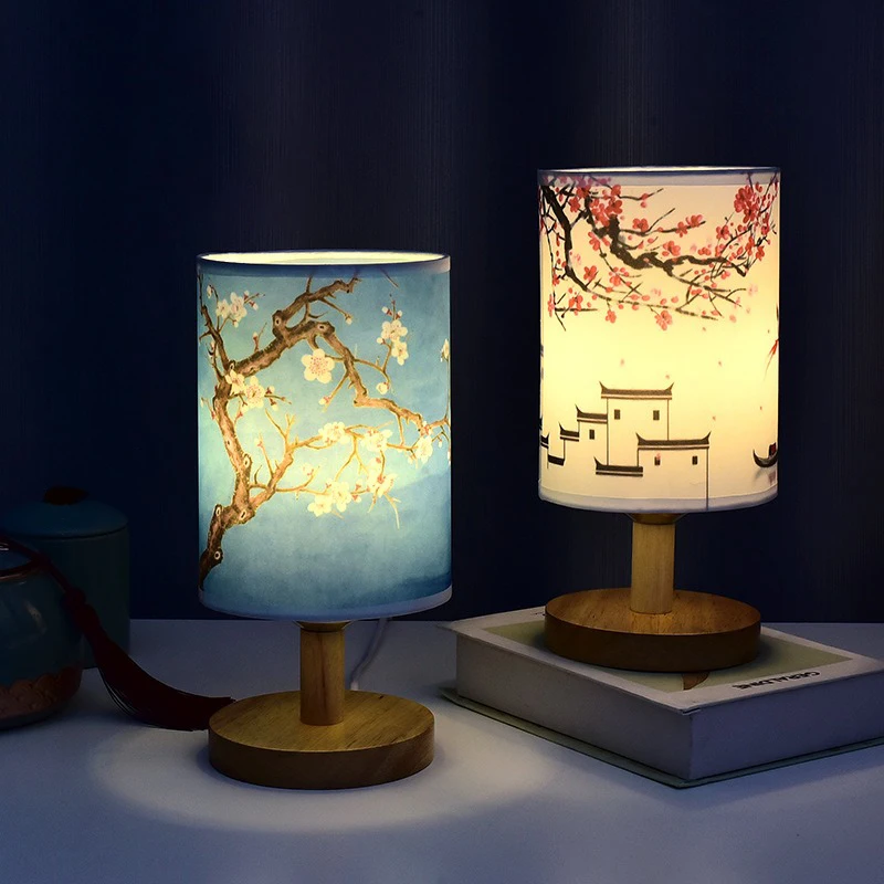 LED テーブルランプ装飾梅の花デスク調光可能な EU プラ - Desk Setup Wallpaper のレビューと価格