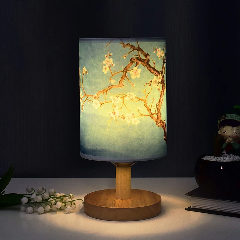 LED テーブルランプ装飾梅の花デスク調光可能な EU プラ - Desk Setup Wallpaper のレビューと価格