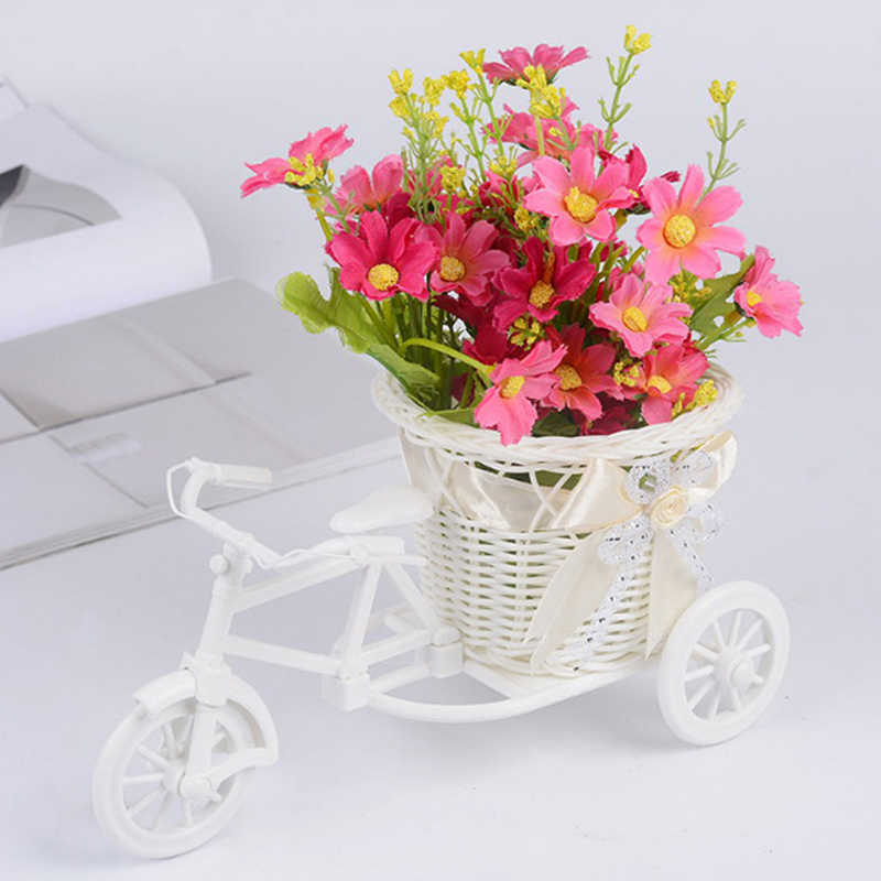 小型三輪車自転車フラワーバスケット花瓶収納ホームテーブルデス - Plant Pot Small Desk のレビューと価格