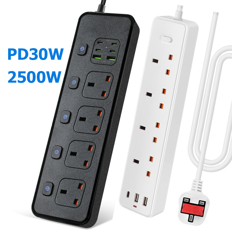 電源タップコンセント英国 MY SG 3USB TypeC  - Power Strip Flat のレビューと価格