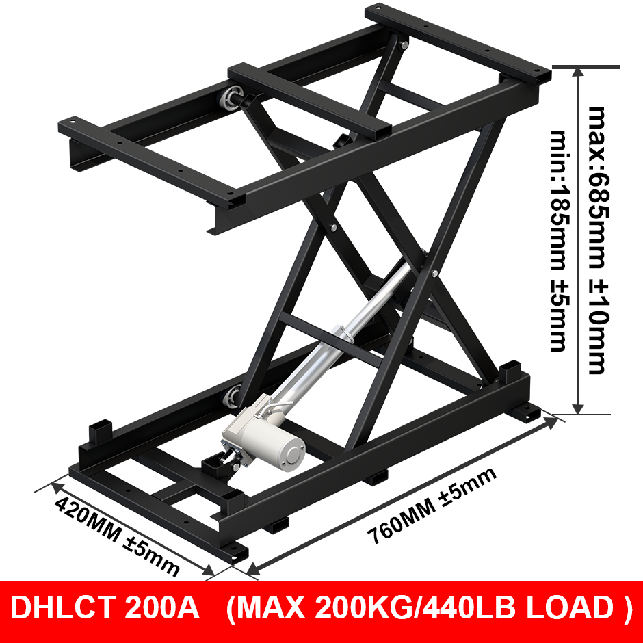 電動昇降プラットフォーム シザー式 200kg/150kg耐 - Desk Setup Gear のレビューと価格