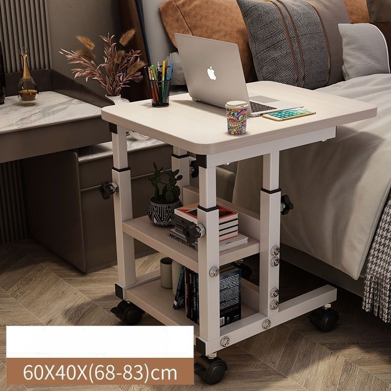 可動式小型テーブル、ベッドサイドテーブル、寝室、家庭用デスク - Desk Setup Wood のレビューと価格