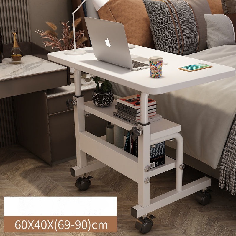 可動式小型テーブル、ベッドサイドテーブル、寝室、家庭用デスク - Desk Setup Wood のレビューと価格