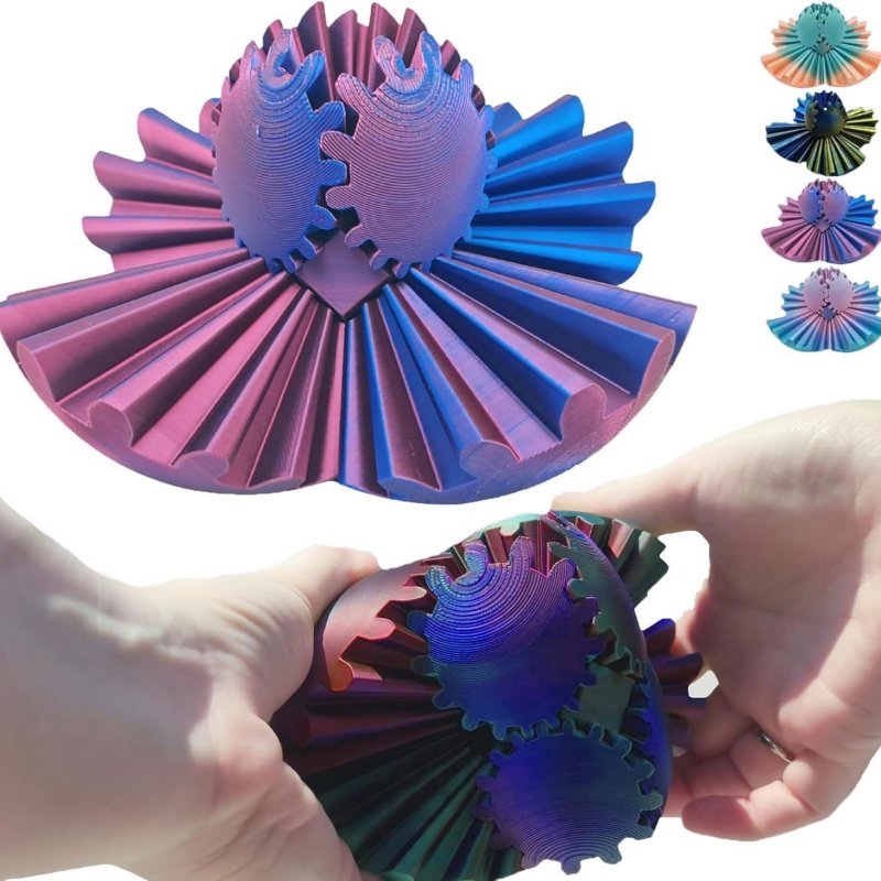 3D プリントギアボールスピン減圧ギアボール指先不安解消回転 - Desk Setup Gear のレビューと価格