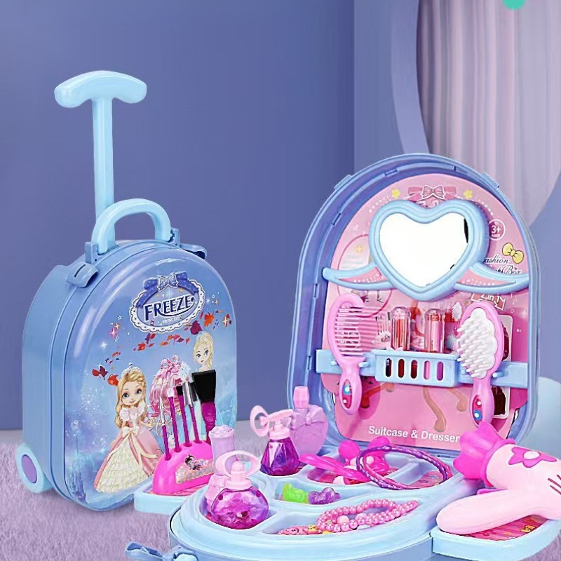 かわいいキッズ模造家族ごっこ遊びセットメイクアップテーブル子 - Desk Setup Girl のレビューと価格