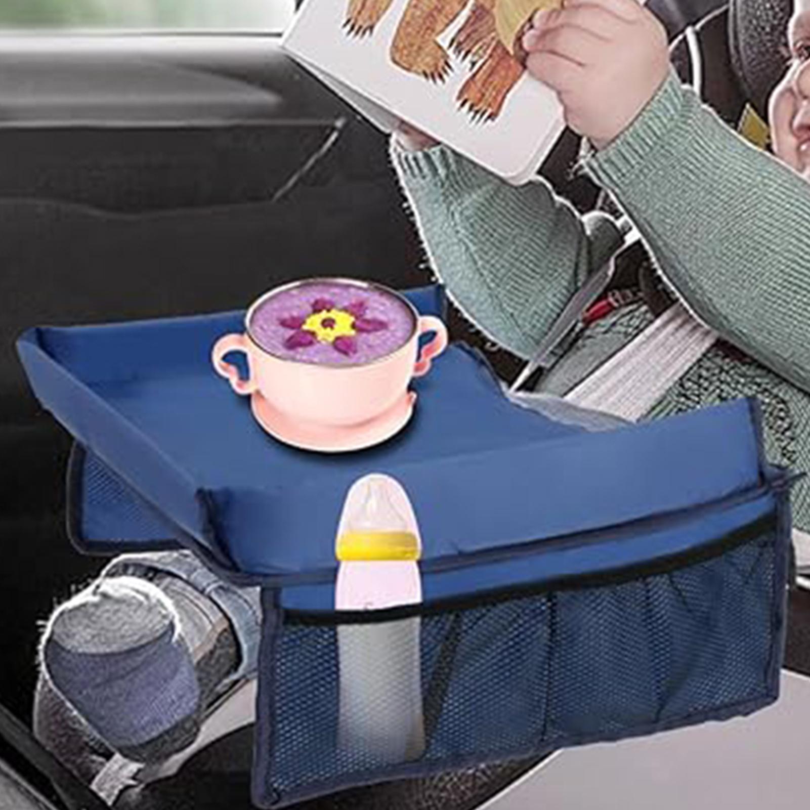 子供用カーシートトレイ 折りたたみ式 複数ポケット 防水カー - Desk Setup Girl のレビューと価格