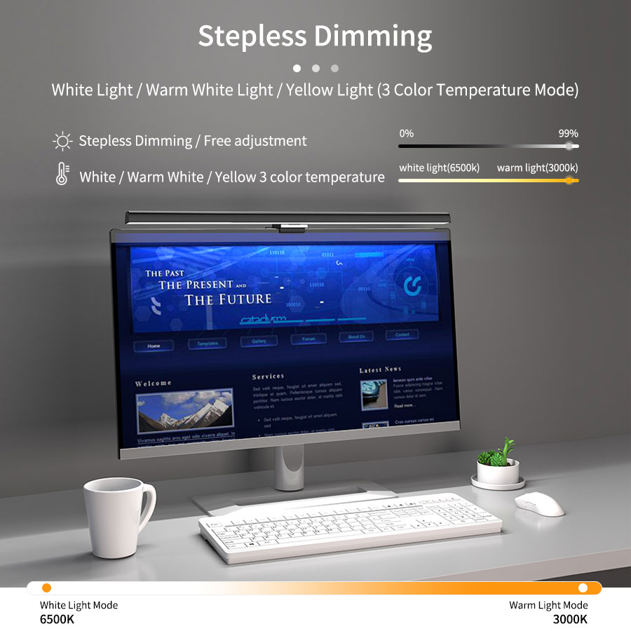 50cm LEDモニターライトバー スクリーンハンギングラン - Desk Setup Modern のレビューと価格