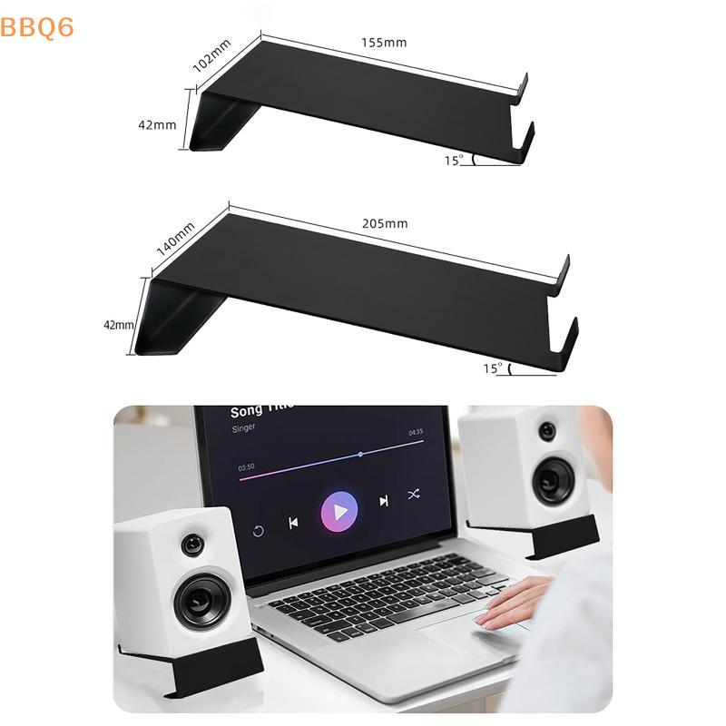*1 個の金属製デスクトップスピーカースタンド、滑り止めベー - Desk Setup Speakers のレビューと価格