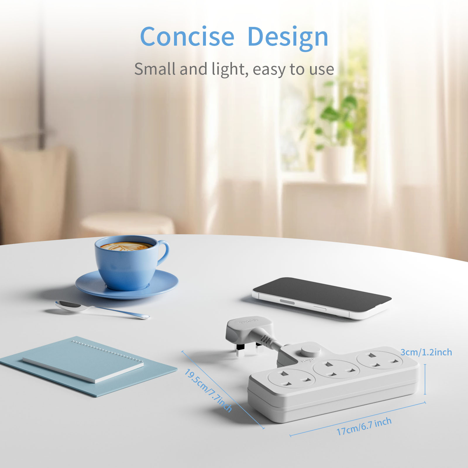 英国の電源コンセント,フレキシブル電源タップコンセント,US - Power Strip Flat のレビューと価格