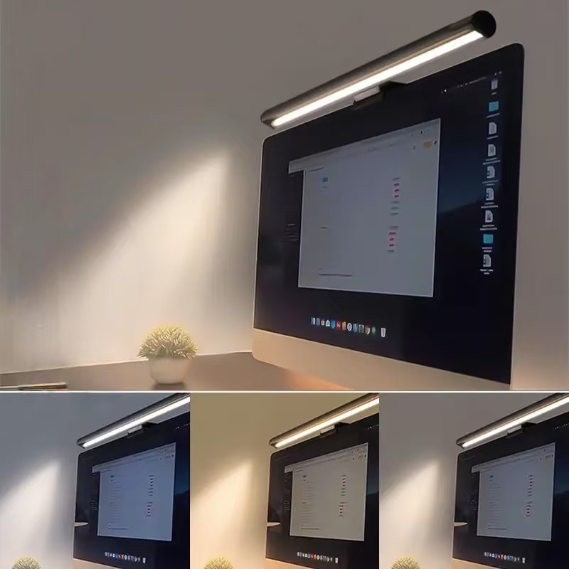 LEDモニターライトハンギングデスクランプ - 無段階調光、 - Desk Setup Modern のレビューと価格