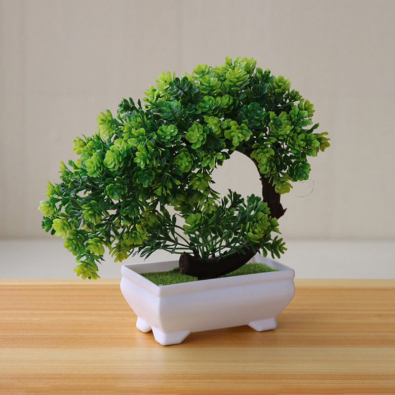 新しいシミュレーション造花盆栽人工植物デスク飾り人工植物盆栽 - Plant Pot Small Desk のレビューと価格