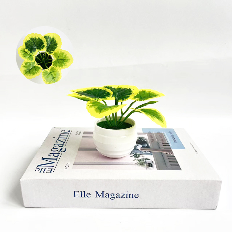 オフィスデスク装飾用の小さな鉢植えの人工観葉植物、クリエイテ - Plant Pot Small Desk のレビューと価格