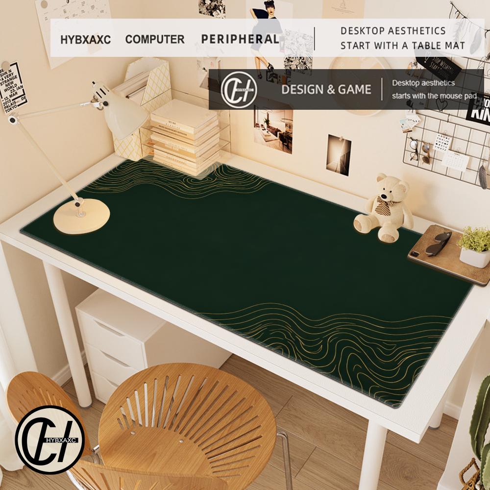 ミニマルフォレストグリーン高級デスクマット、拡張マウスパッド - Desk Setup Minimal のレビューと価格
