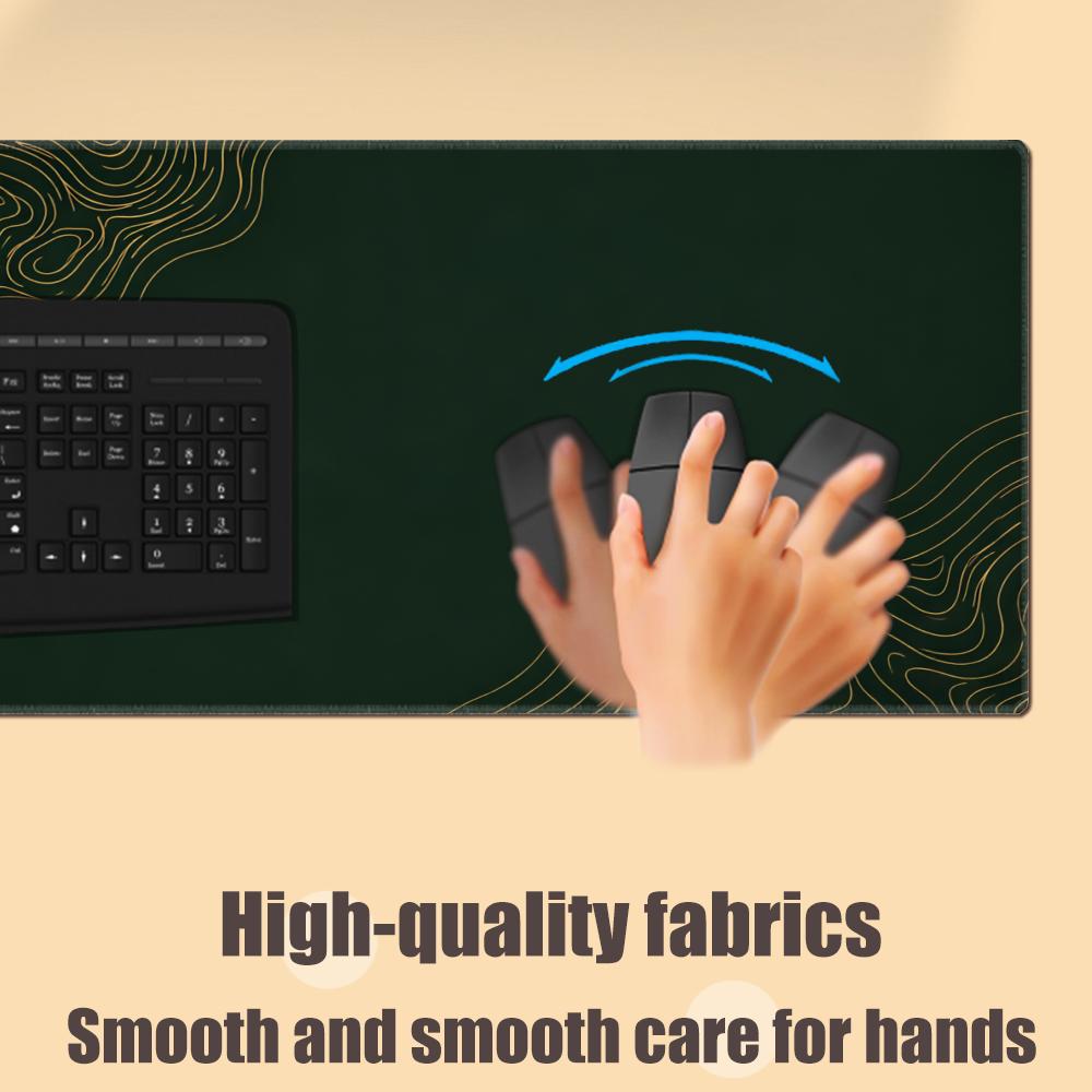 ミニマルフォレストグリーン高級デスクマット、拡張マウスパッド - Desk Setup Minimal のレビューと価格