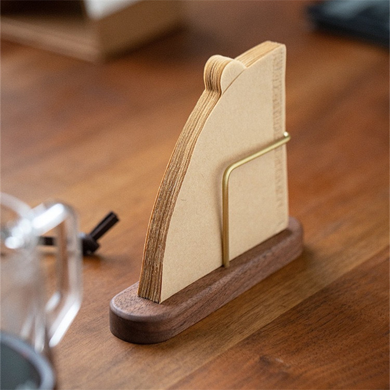 コーヒーフィルターホルダー、テーブル＆壁掛けスタンド、コーヒ - Desk Setup Wood のレビューと価格