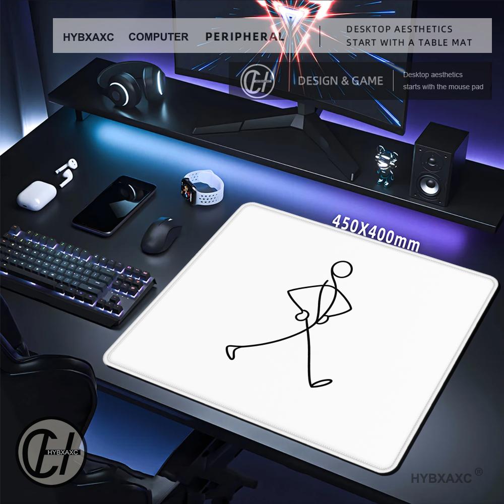 HYBXAXC 粗線画ゲーミングマウスパッド ミニマルライン - Desk Setup Minimal のレビューと価格