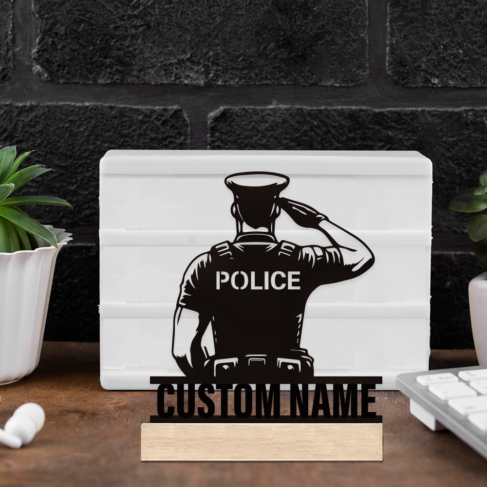 パーソナライズされた金属製警察バッジ、カスタムネームデスクネ - Desk Setup Modern のレビューと価格