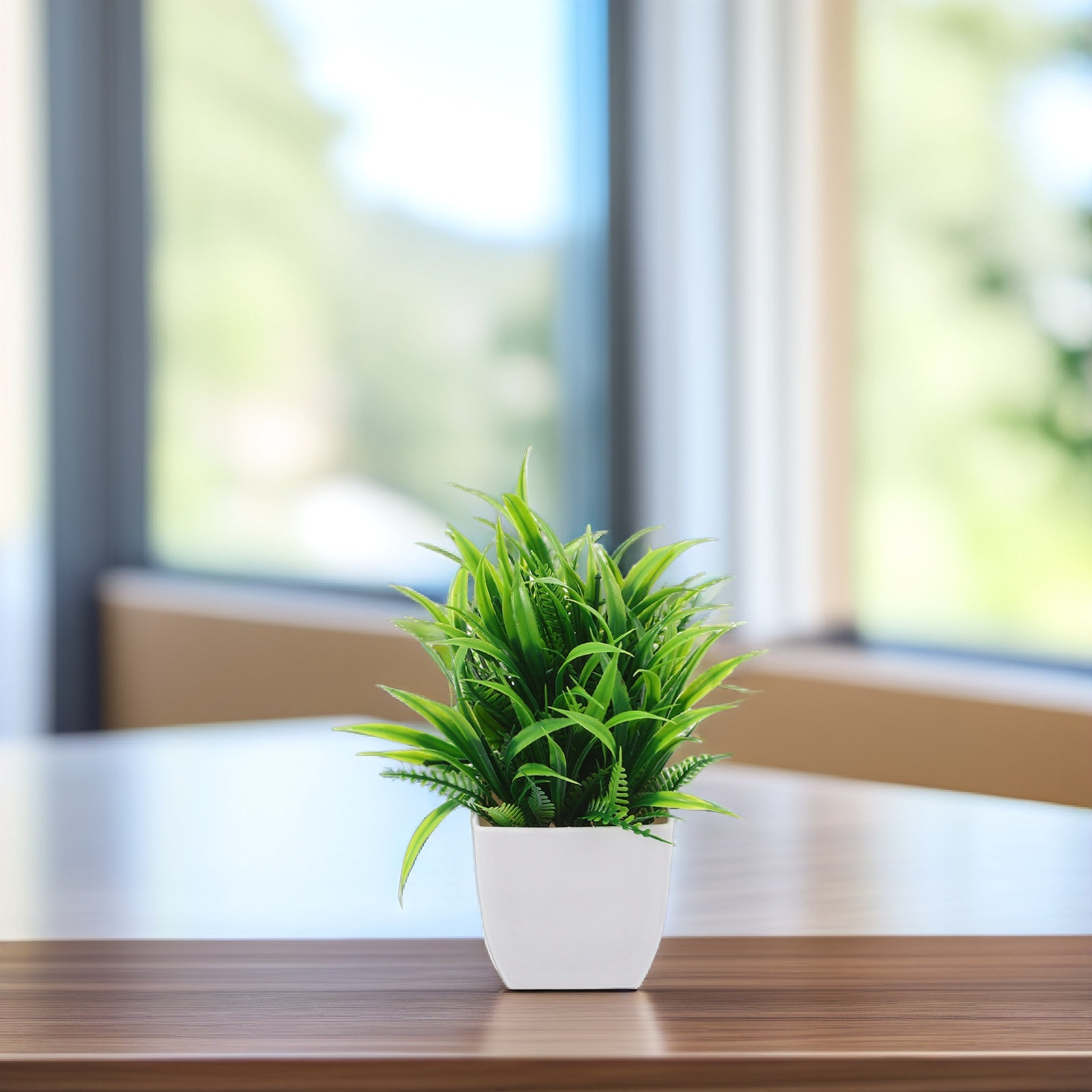 3 個の小さな偽植物ミニ人工鉢植え植物ホームオフィスデスクア - Plant Pot Small Desk のレビューと価格