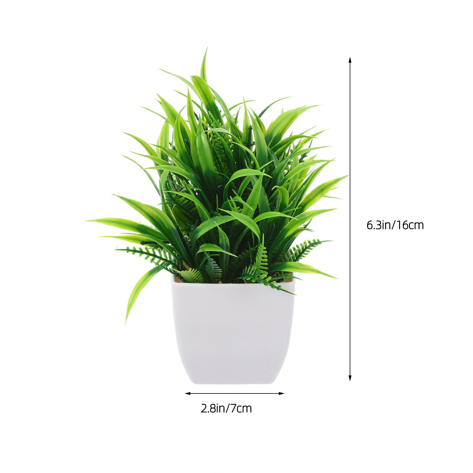 3 個の小さな偽植物ミニ人工鉢植え植物ホームオフィスデスクア - Plant Pot Small Desk のレビューと価格