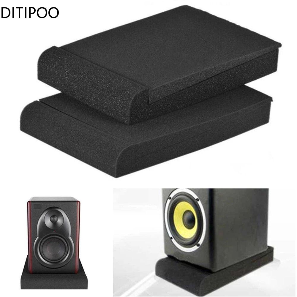 1セットスタジオモニタースピーカー音響フォームアイソレーター - Desk Setup Speakers のレビューと価格