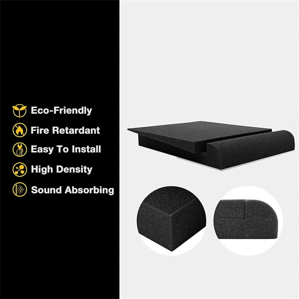 1セットスタジオモニタースピーカー音響フォームアイソレーター - Desk Setup Speakers のレビューと価格