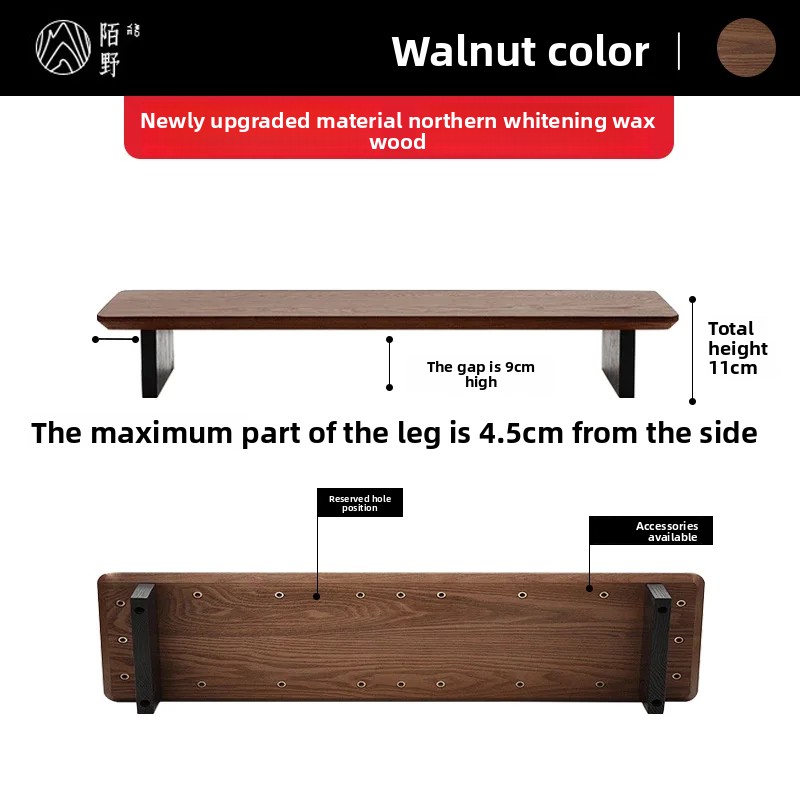 無垢材モニターライザー スタンド モジュール式デスクトップ収 - Desk Setup In Office のレビューと価格