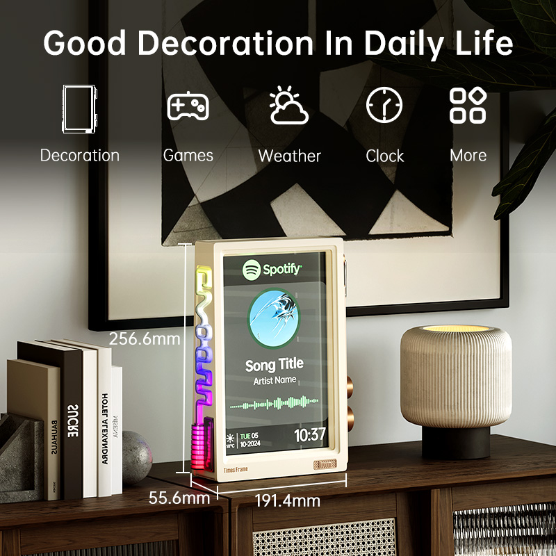 Divoom Times Frame 10.1インチ スマー - Desk Setup With Speakers のレビューと価格