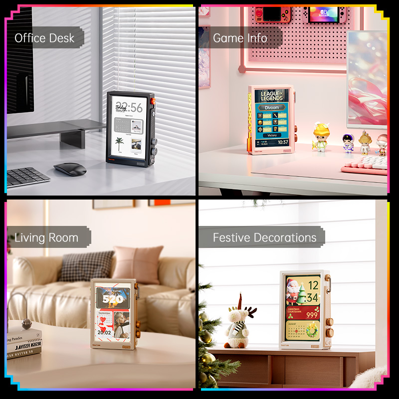 Divoom Times Frame 10.1インチ スマー - Desk Setup With Speakers のレビューと価格