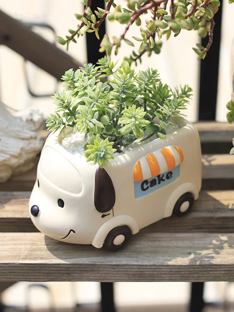 樹脂製の多肉植物プランター,家,オフィス,ミニ装飾,庭の妖精 - Plant Pot Small Desk のレビューと価格