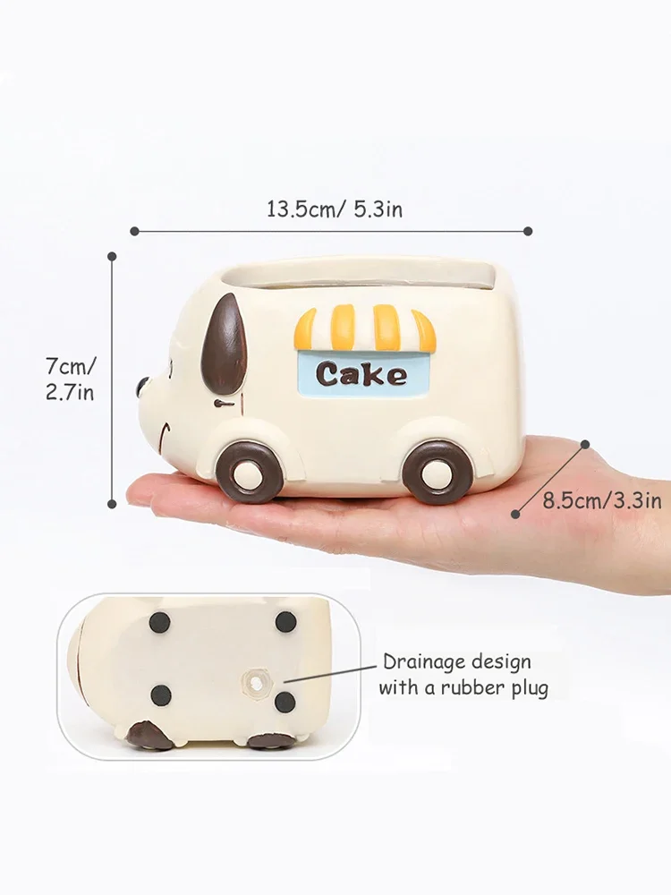 樹脂製の多肉植物プランター,家,オフィス,ミニ装飾,庭の妖精 - Plant Pot Small Desk のレビューと価格