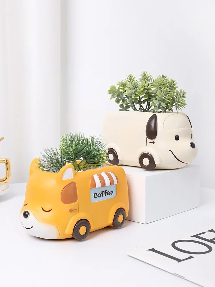 樹脂製の多肉植物プランター,家,オフィス,ミニ装飾,庭の妖精 - Plant Pot Small Desk のレビューと価格