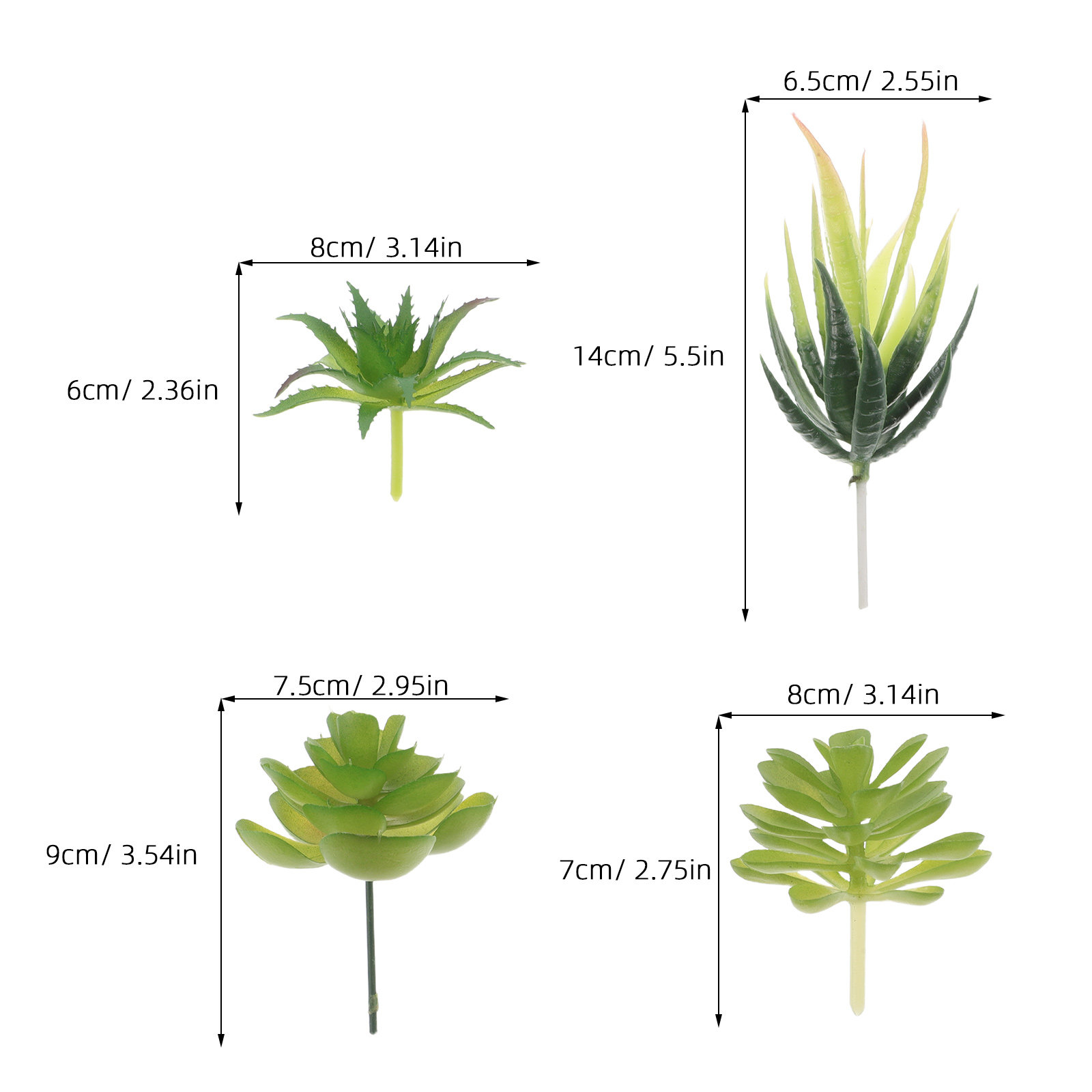 6 個の人工多肉植物ミニプラスチック鉢植え装飾用フェイク小型 - Plant Pot Small Desk のレビューと価格