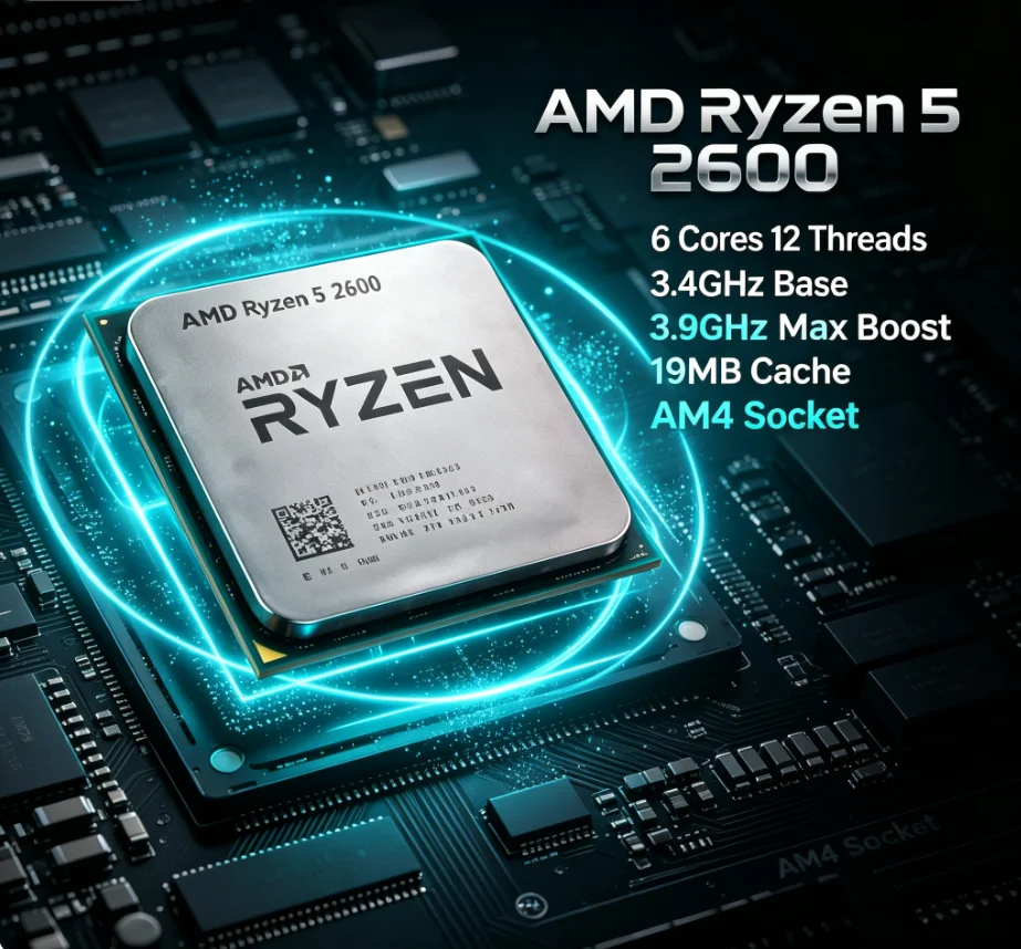 AMD Ryzen5 2600 R5 2600 デスクトップ - Amd Cpu Ryzen 5 のレビューと価格