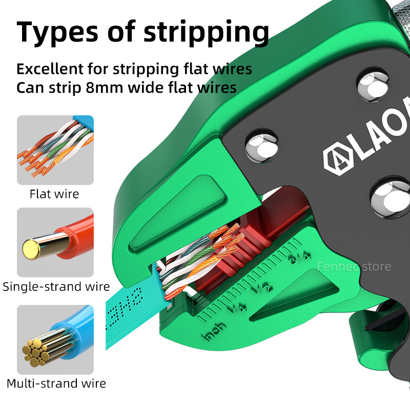 LAOA ワイヤーストリッパーツールケーブル切断ニッパー調整 - Power Strip Flat のレビューと価格