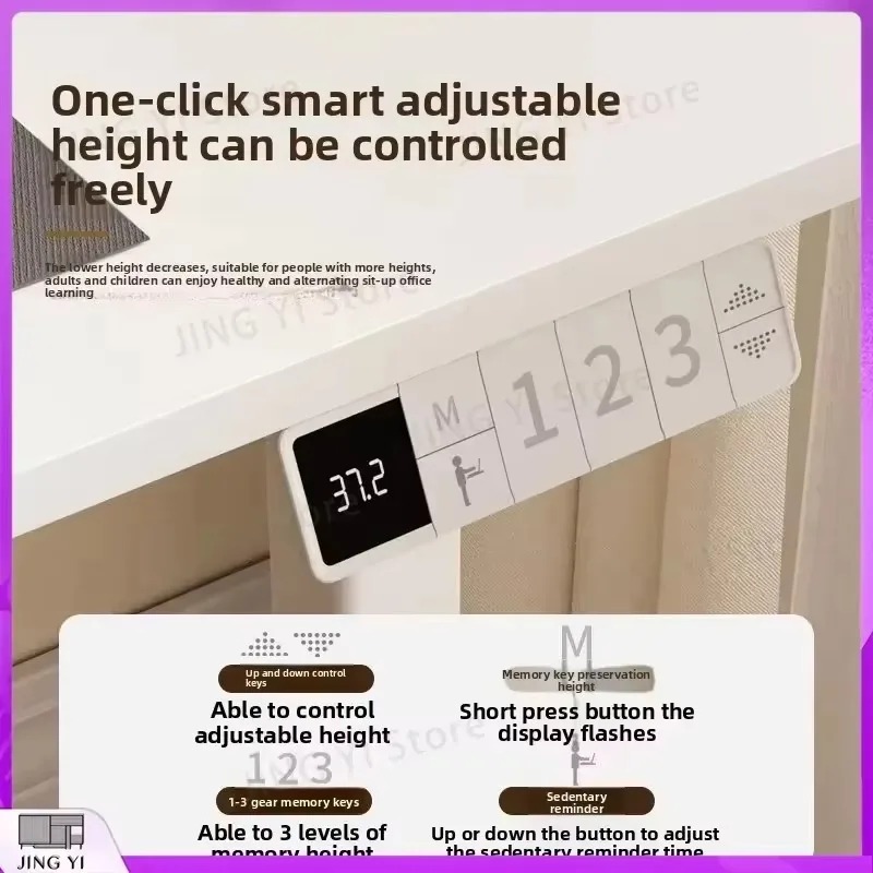 電動昇降式スタンディングデスク 無垢材スマートワークステーシ - Desk Setup In Office のレビューと価格