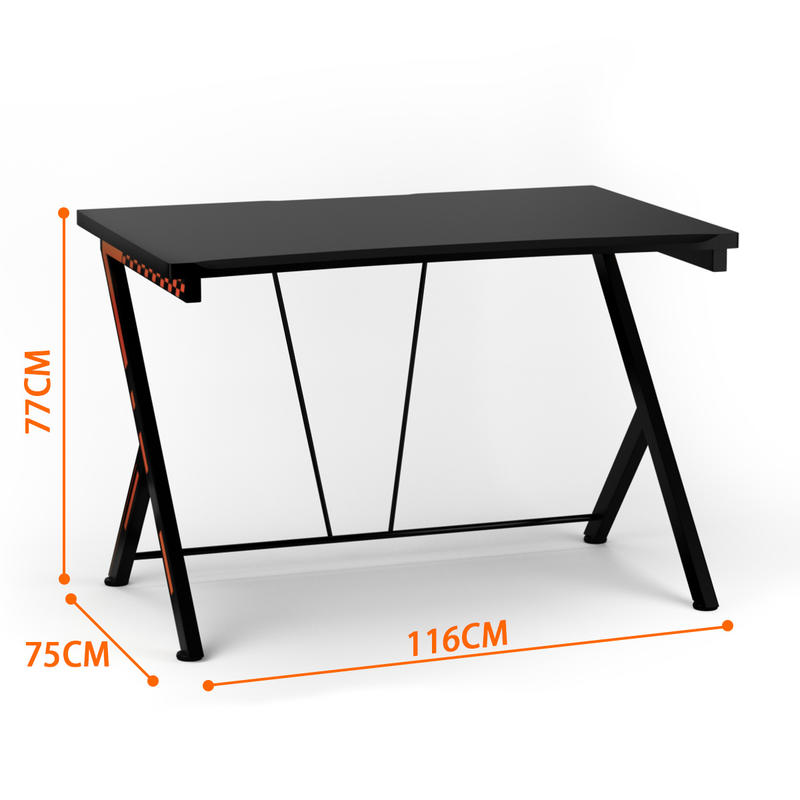 モダンな人間工学に基づいたコンピューターデスク、金属フレーム - Desk Setup Small のレビューと価格