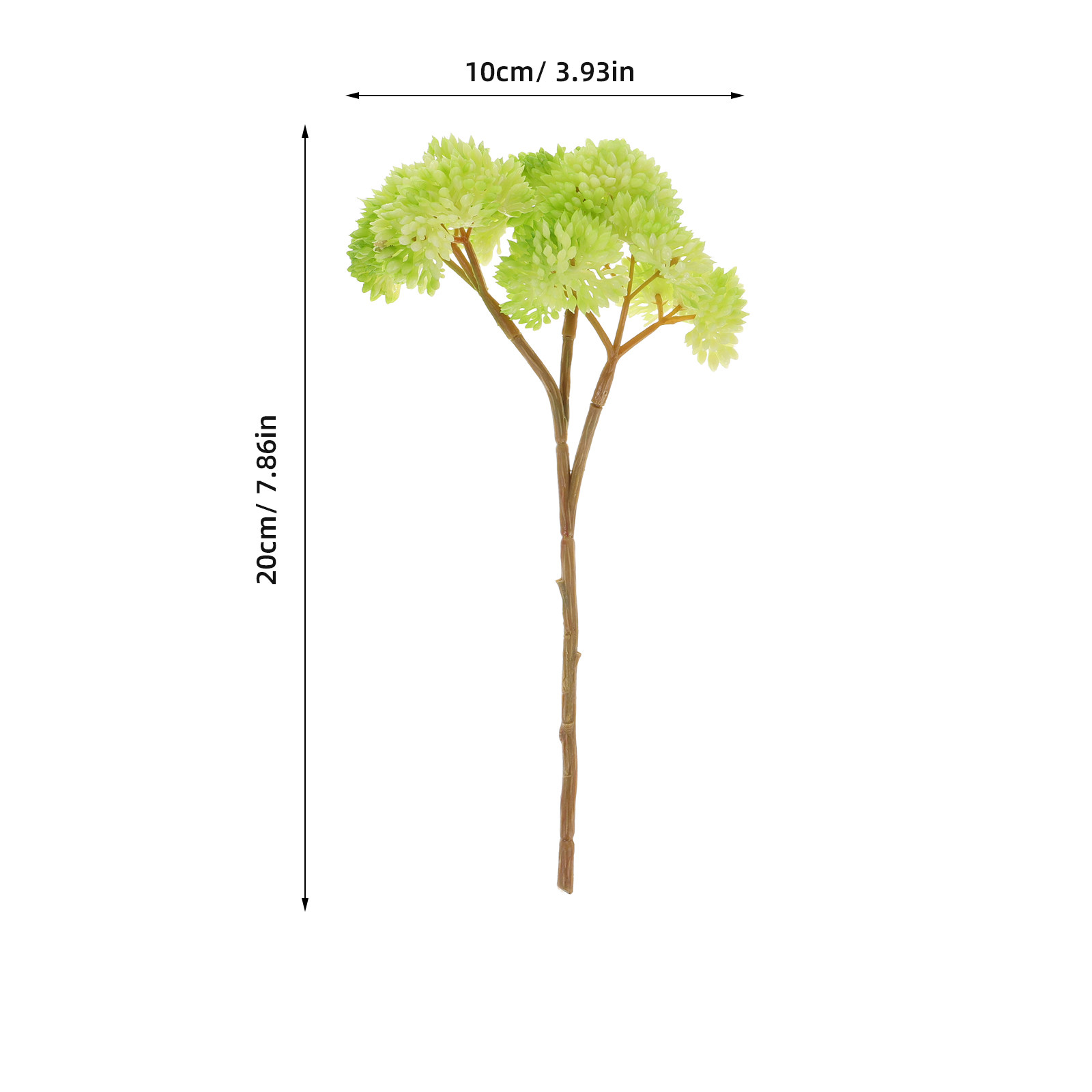 リアルな小型の緑の人工多肉植物、鉢なしのフェイク多肉植物の茎 - Desk Setup Small のレビューと価格