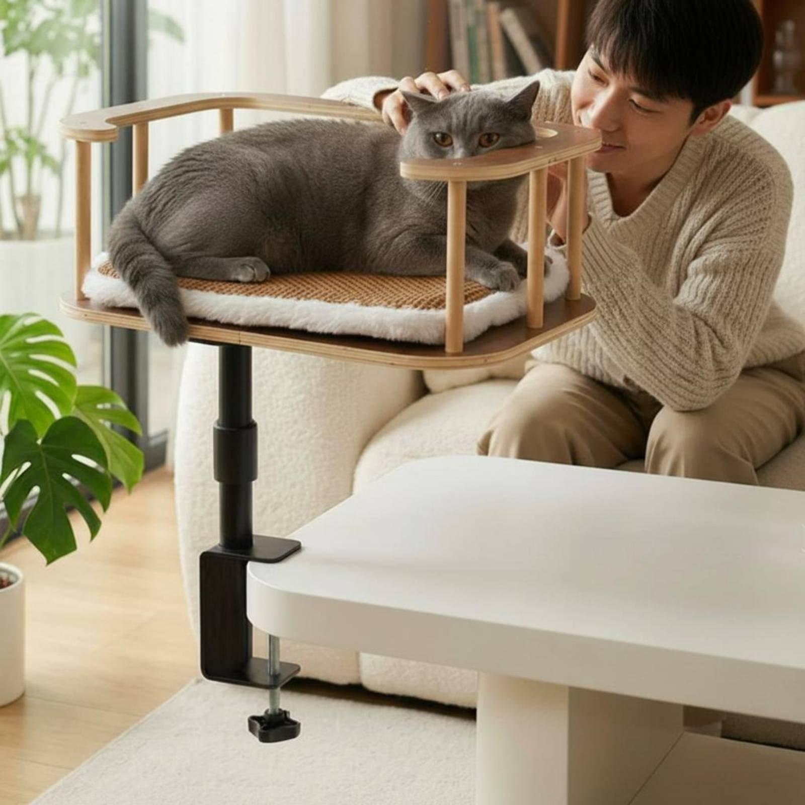 猫用デスクベッドクランプ、工具不要で設置可能、デスクに取り付 - Desk Setup Requirements のレビューと価格