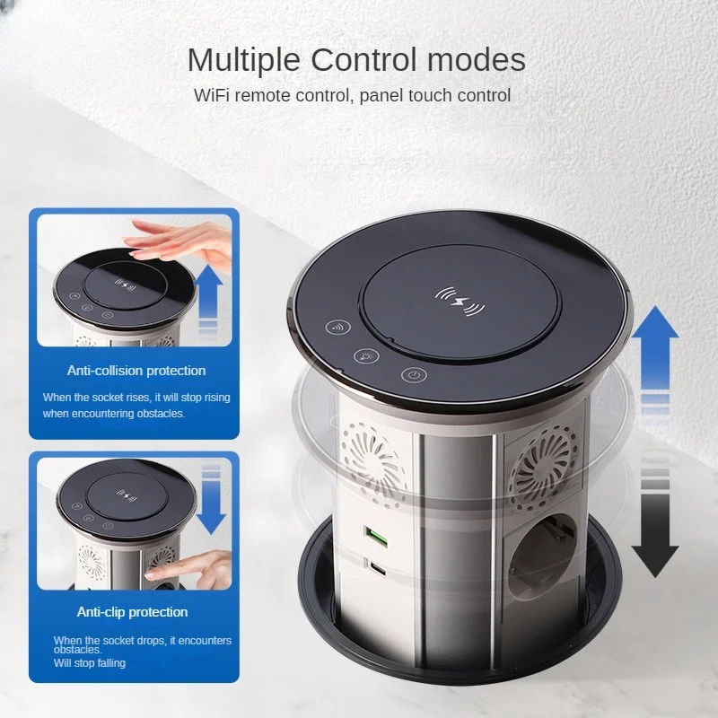 WIFI Tuya タッチ自動昇降ポップアップテーブルイスラ - Desk Setup Speakers のレビューと価格