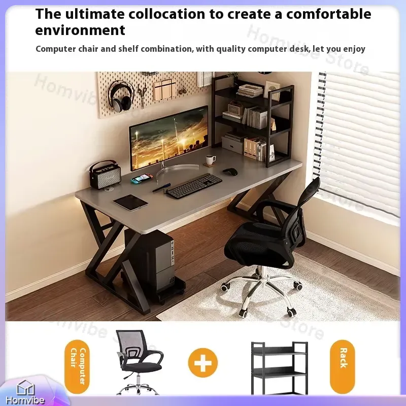 モダンな木製パソコンデスク、ホームオフィスやゲーミングセット - Desk Setup For Studying のレビューと価格