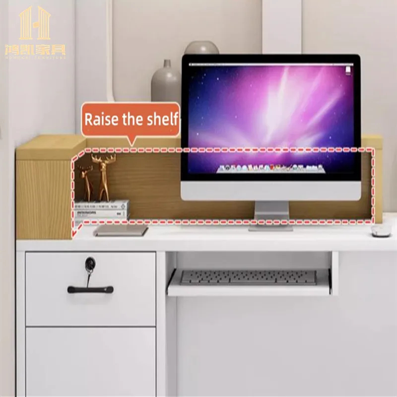 木製ホテル受付デスク モダンオフィスフロントカウンター サイ - Desk Setup Modern のレビューと価格