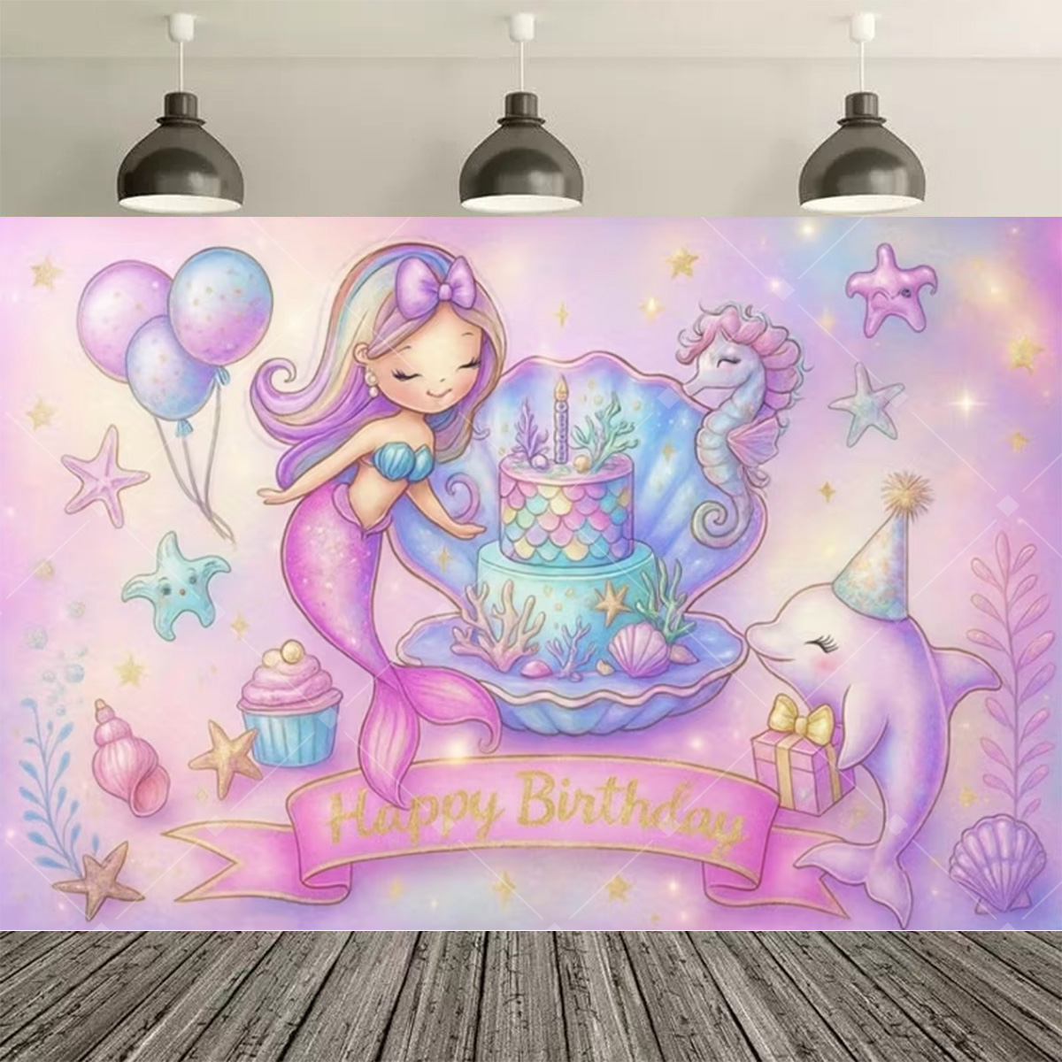 アンダーウォーターワールド マーメイド誕生日パーティーデコレ - Desk Setup Girl のレビューと価格