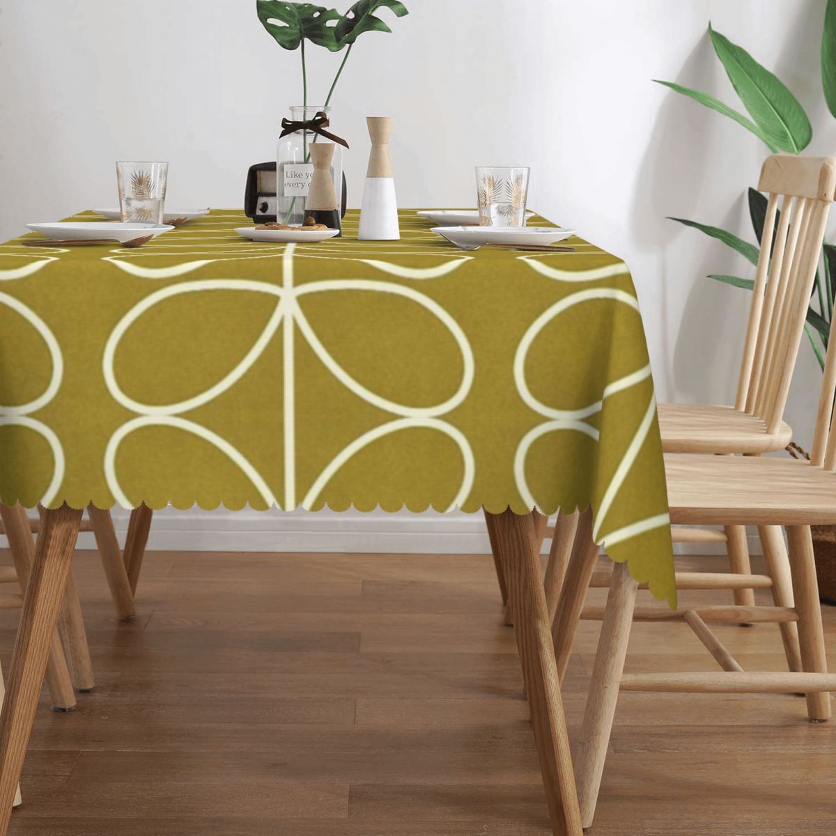 Orla kiely-長方形のテーブルクロス,長方形のカバー - Desk Setup Wallpaper のレビューと価格