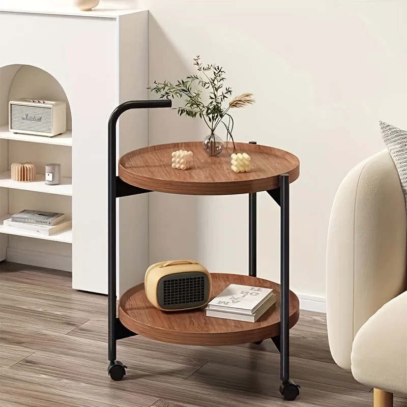 北欧スタイルのローリングサイドテーブル、車輪付きソファテーブ - Desk Setup Minimalist のレビューと価格